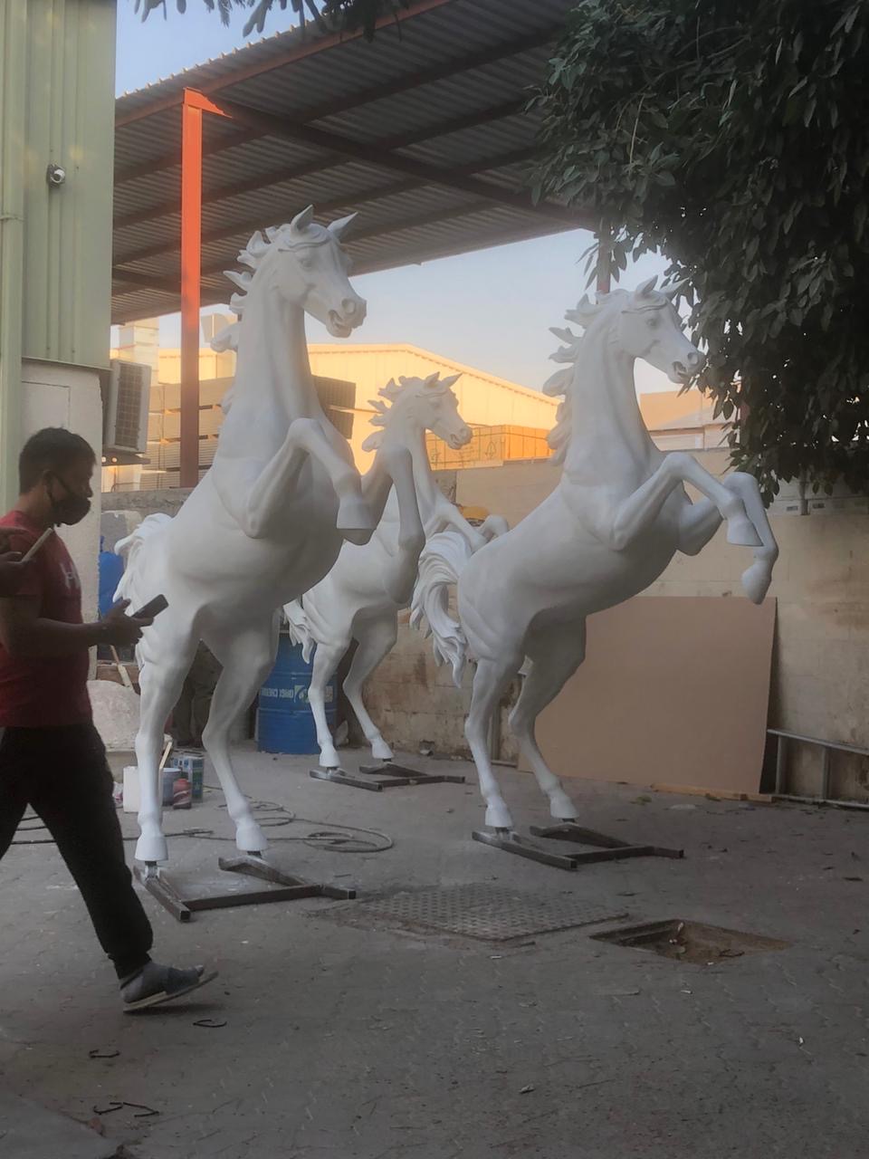 Fiberglass horse