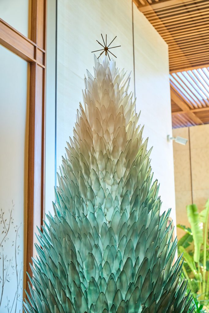 Resin christmas tree deocration