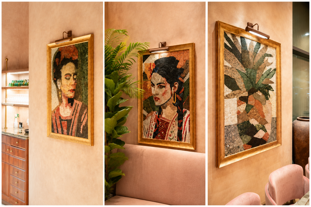 W hotels mosaic paintings