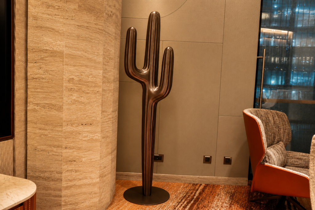 GRP Cactus sculpture Manufacture - W hotel Riyadh